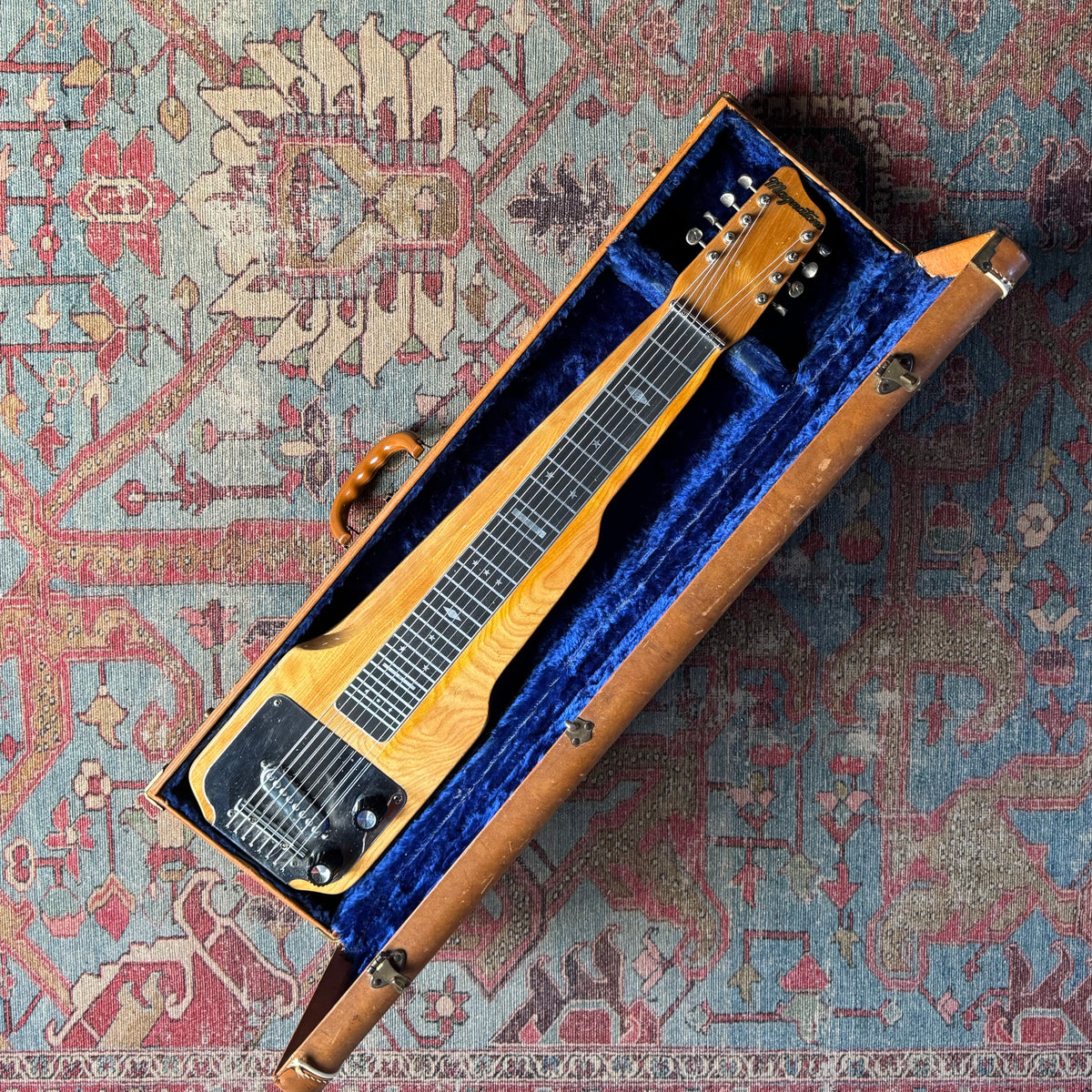 Magnatone Lap Steel Guitar Natural - 1956