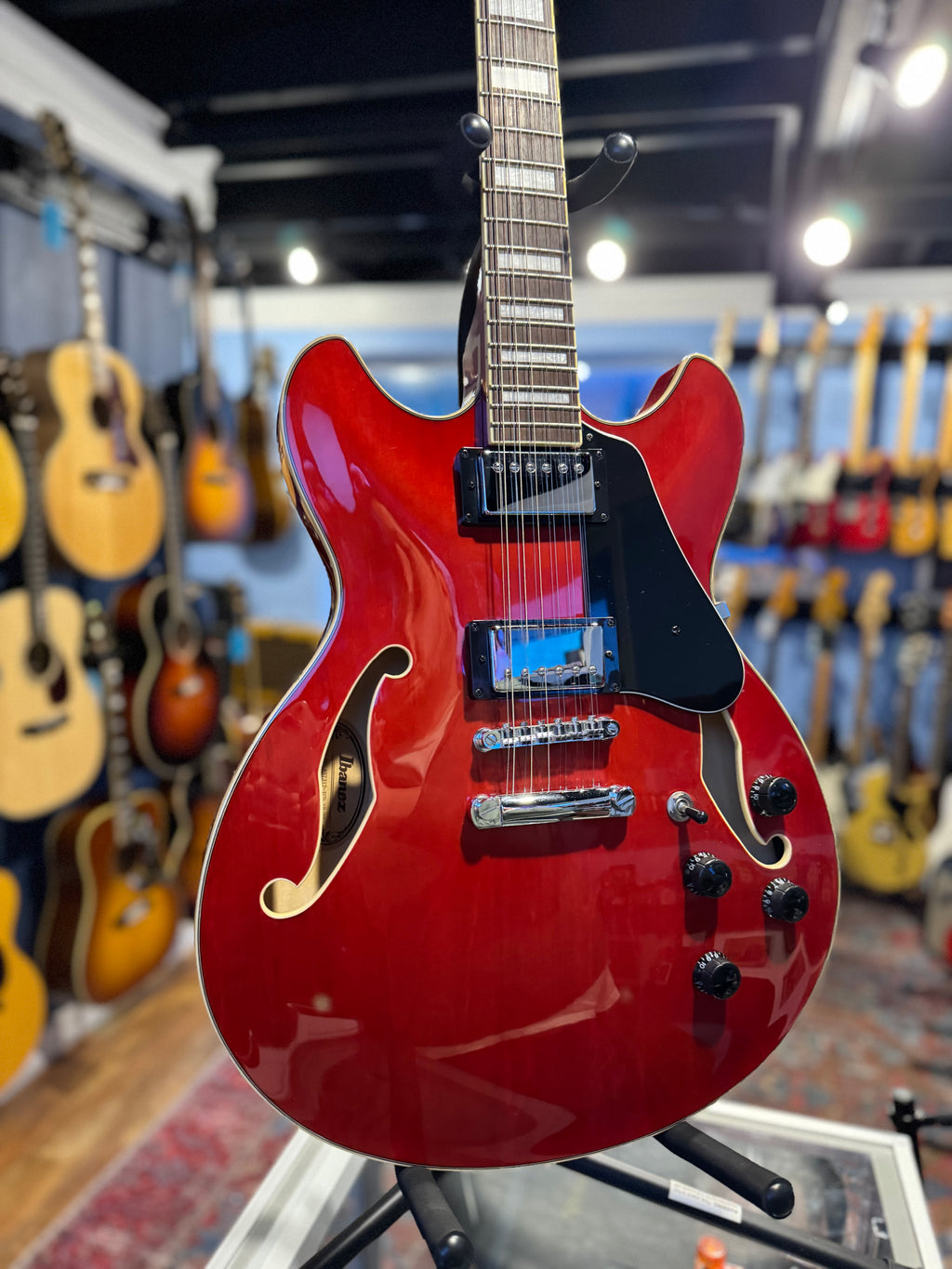 Ibanez AS7312 12-String Transparent Cherry Red - 2019