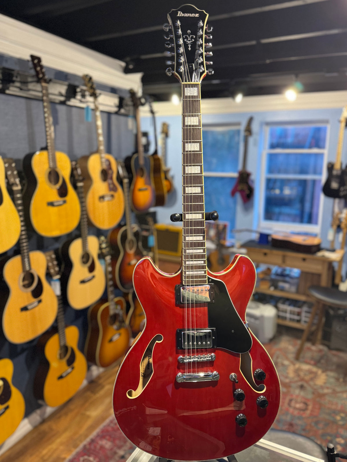 Ibanez AS7312 12-String Transparent Cherry Red - 2019