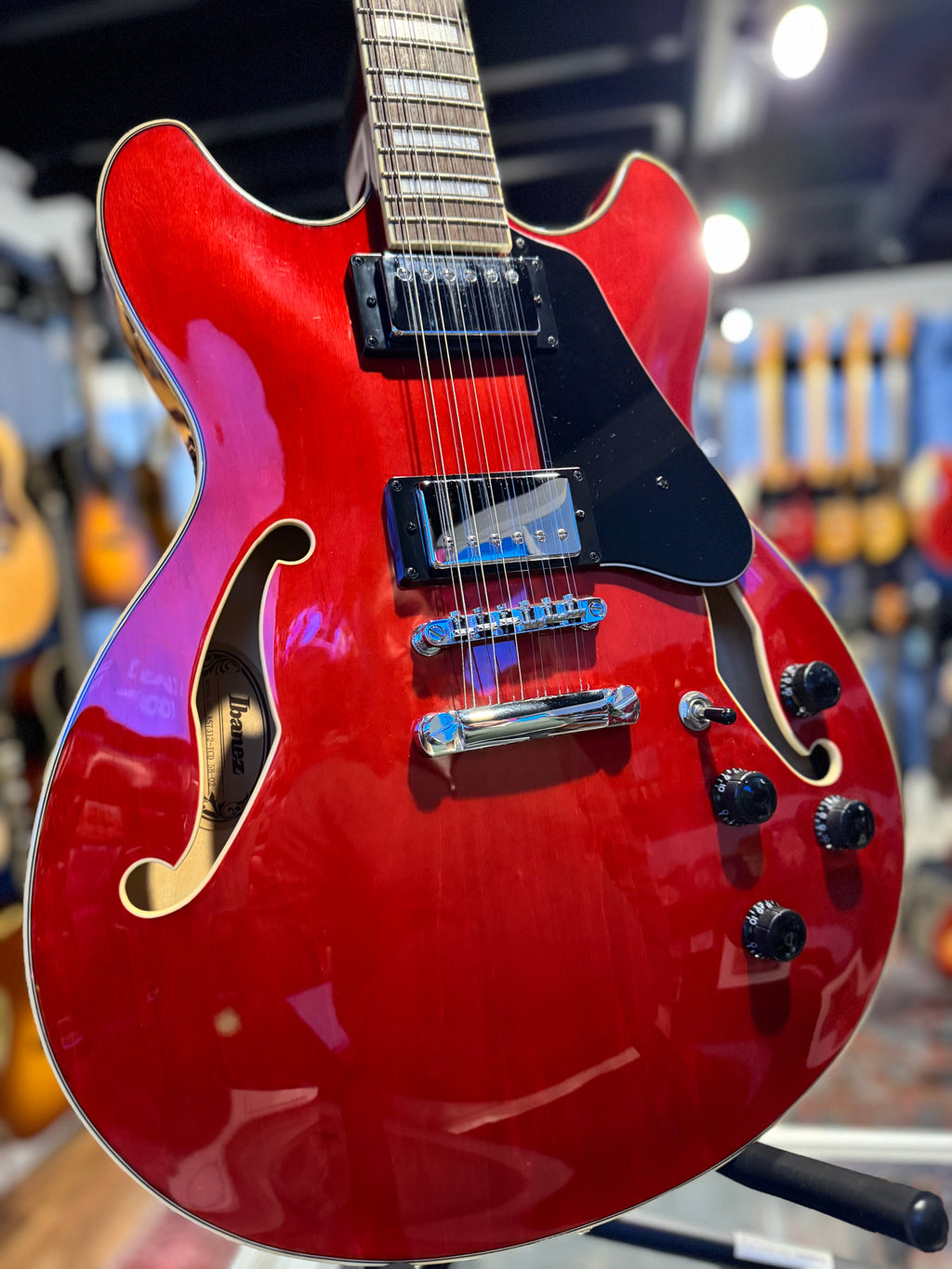 Ibanez AS7312 12-String Transparent Cherry Red - 2019